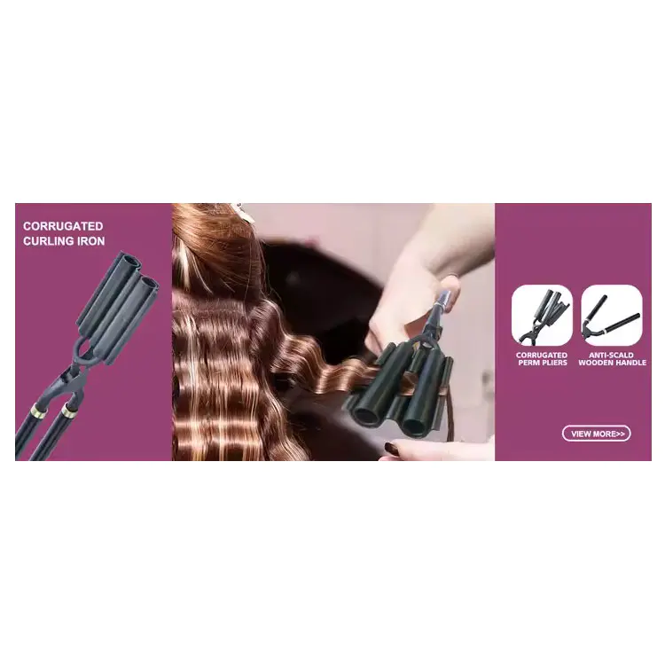 Bộ lò uốn sắt uốn đôi Crimper
